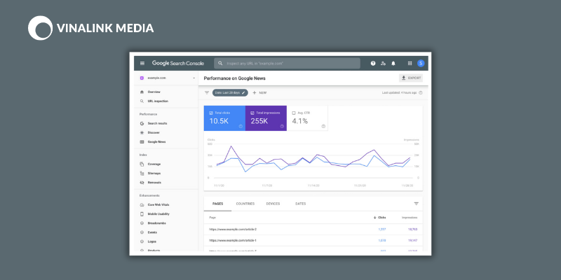 Kiểm tra bằng công cụ Google Search Console